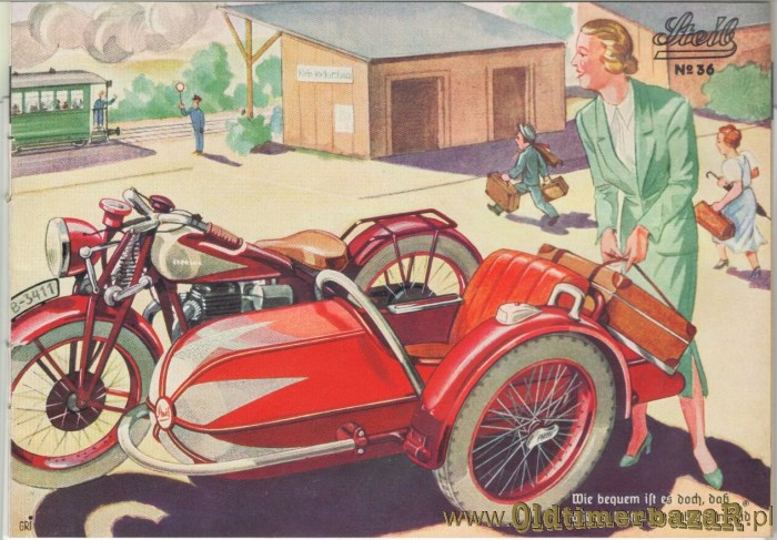 Steib - wózki, oferta z 1937 roku - prospekt produkcyjny